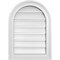 Ekena Millwork Round Top Surface Mount PVC Gable Vent: Functional, w/ 2"W x 1-1/2"P Brickmould Frame, 16"W x 22"H GVPRT16X2202SF - alternate 1